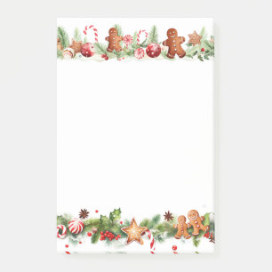 Gingerbread Man Gingerbread Treats Post-it Notes