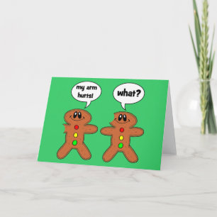 gingerbread man holiday card