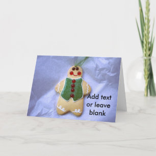 Gingerbread Man Holiday Card