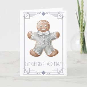 Gingerbread Man  Holiday Card