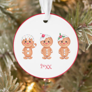 Gingerbread Man Holiday Festive Christmas Seasonal Ornament