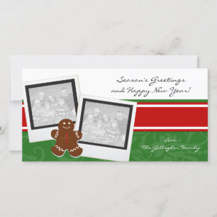 Gingerbread Man Holiday Photo Cards
