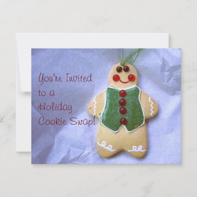 Gingerbread Man Invitation (Front)