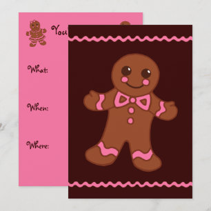 Gingerbread Man Invitations