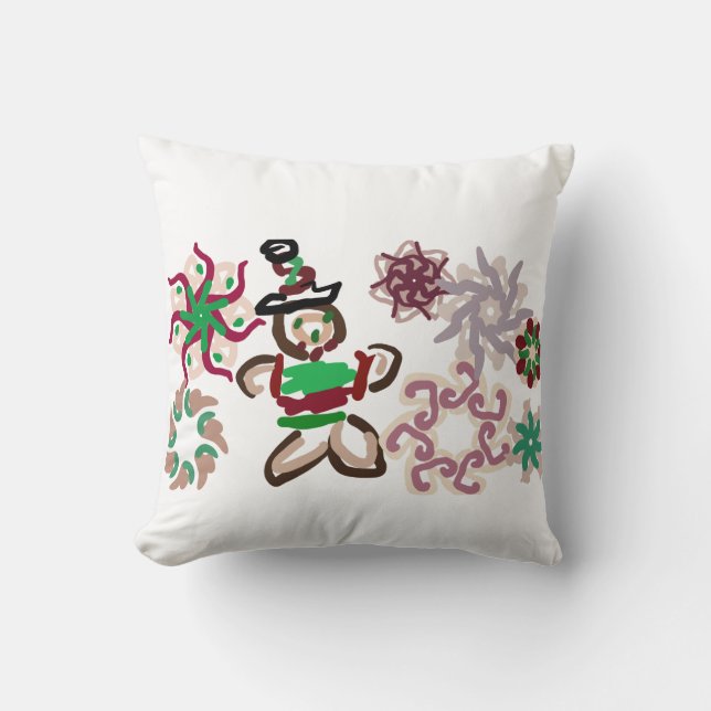 Gingerbread man joy cushion (Front)