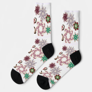 Gingerbread man joy socks