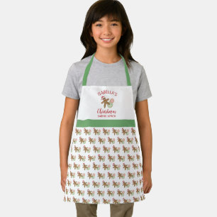 Gingerbread Man Kid's Christmas Baking Apron