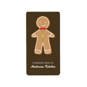 Gingerbread Man Label