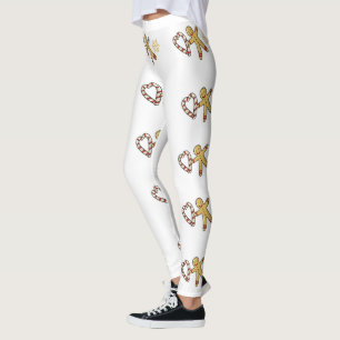 Gingerbread man love leggings