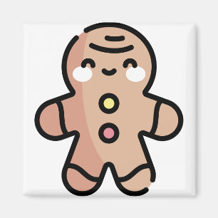 gingerbread man magnet