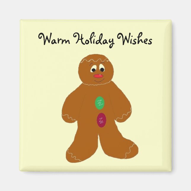 Gingerbread Man Magnet (Front)