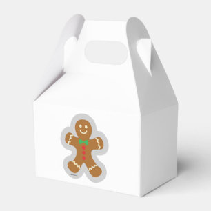 Gingerbread Man Making The Angel In The Snow Favour Box