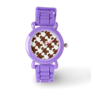 Gingerbread Man Men Cookies Christmas Holiday Watch