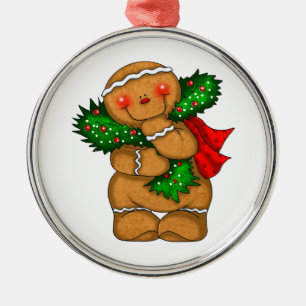 Gingerbread Man  Metal Tree Decoration