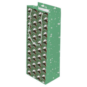 Gingerbread Man- Mint Wine Gift Bag