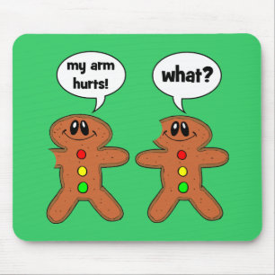 gingerbread man mouse mat