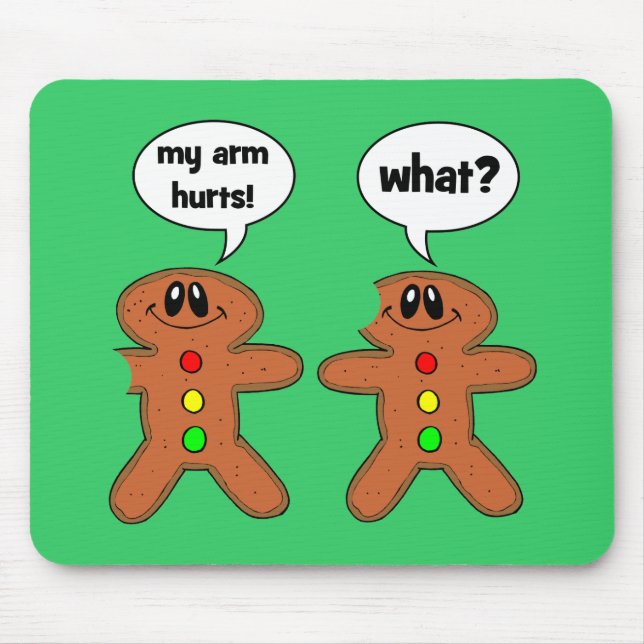 gingerbread man mouse mat (Front)