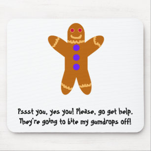 Gingerbread Man Mouse Mat