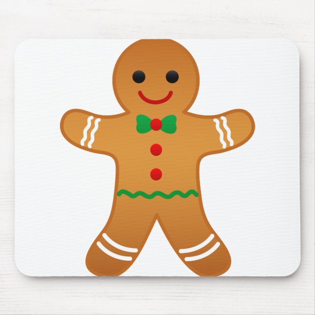 Gingerbread man Mousepad (Front)