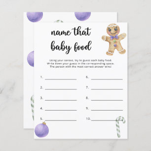 Gingerbread man - Name that baby food