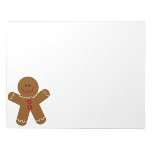 Gingerbread Man Notepad