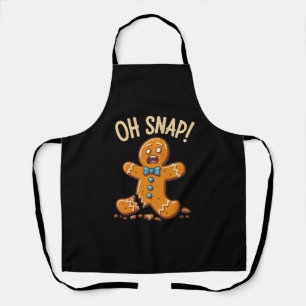 Gingerbread Man Oh Snap Christmas Cookie Baking Apron