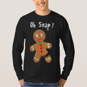 Gingerbread Man Oh Snap Christmas Cookie Costume B T-Shirt
