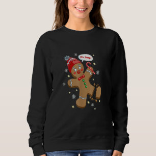 Gingerbread Man Oh Snap Christmas Cookie Costume X Sweatshirt