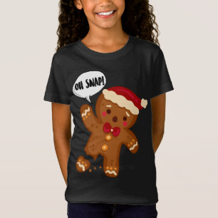 Gingerbread Man Oh Snap! Funny Christmas T-Shirt