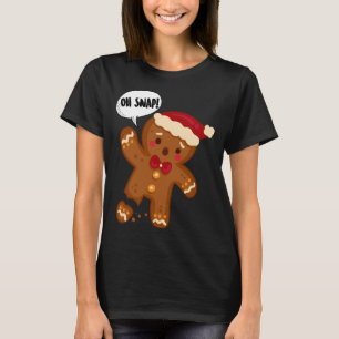 Gingerbread Man Oh Snap! Funny Christmas T-Shirt
