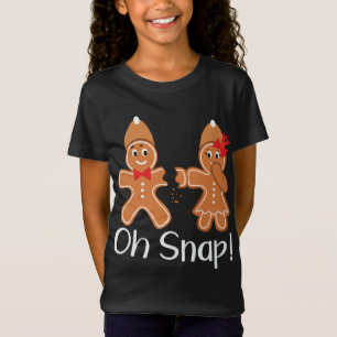 Gingerbread Man Oh Snap Funny Christmas T-Shirt