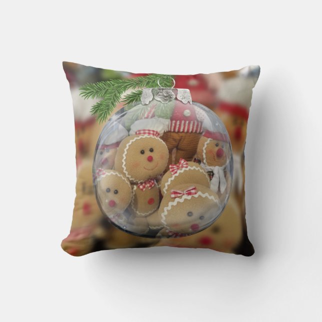 Gingerbread Man Ornament Cushion (Front)