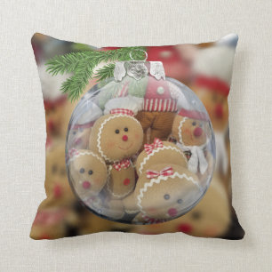 Gingerbread Man Ornament Cushion
