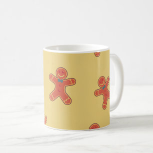 Gingerbread Man Pattern Coffee Mug