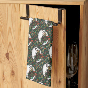 Gingerbread Man: Pine Tea Towel