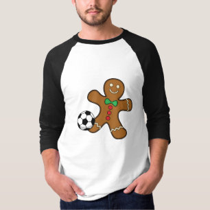 Gingerbread Man Playing Soccer T-Shirt