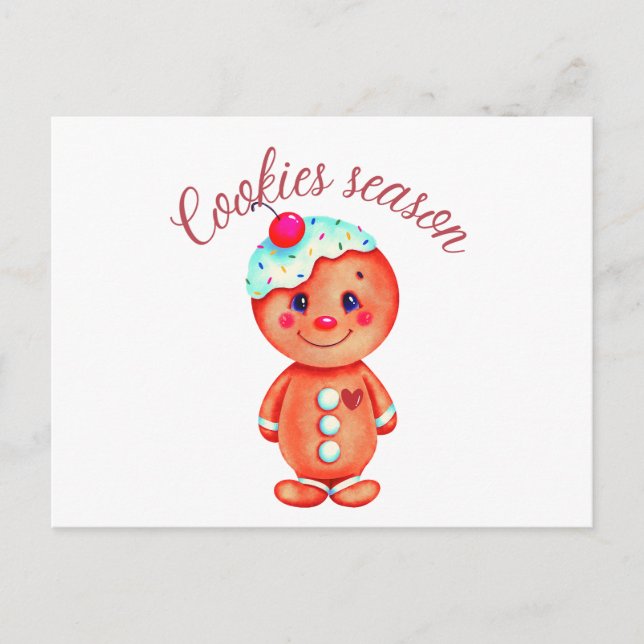 Gingerbread Man Postcard (Front)