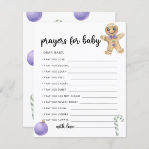 Gingerbread man - prayers for baby 