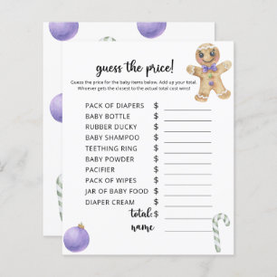 Gingerbread man - Price Guess Game