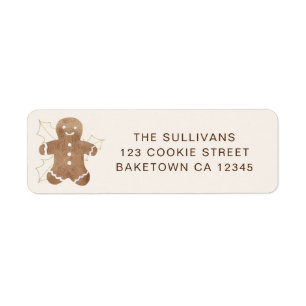 Gingerbread Man Return Address