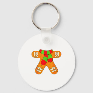 Gingerbread Man Shirt Adult Kids Men Women Cookie  Key Ring