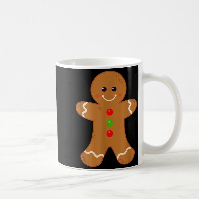 Gingerbread Man Shirt Christmas Cookie Baking Holi Coffee Mug (Right)