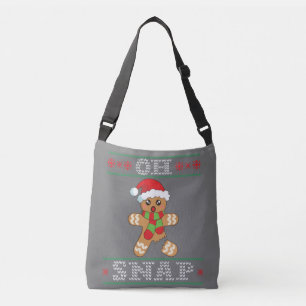 Gingerbread Man Shirt Gift Oh Snap Christmas Ugly Crossbody Bag