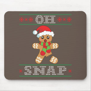 Gingerbread Man Shirt Gift Oh Snap Christmas Ugly Mouse Mat