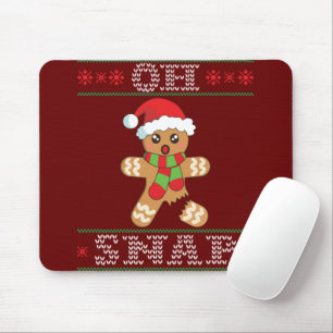Gingerbread Man Shirt Gift Oh Snap Christmas Ugly Mouse Mat