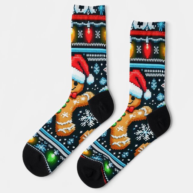 Gingerbread man Sock (Left)
