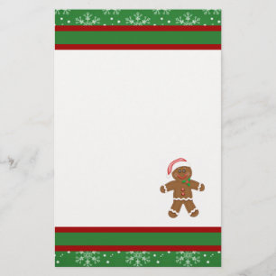 Gingerbread Man Stationery