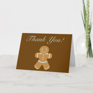 Gingerbread Man thank you Card