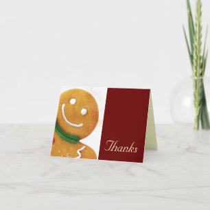Gingerbread Man Thank You Card