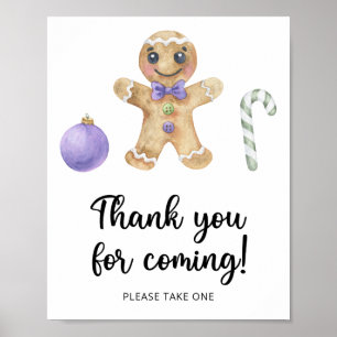 Gingerbread man \ Thank you for coming  Poster
